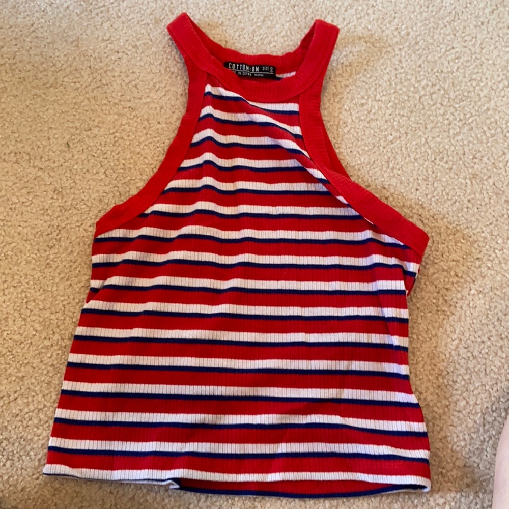 cotton on striped tank